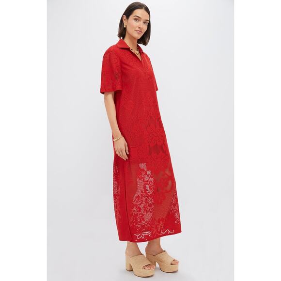 TUCKERNUCK Crimson Lace Marta Dress Size XL NWT Retail $298 Tuckernuck - Picture 1 of 7